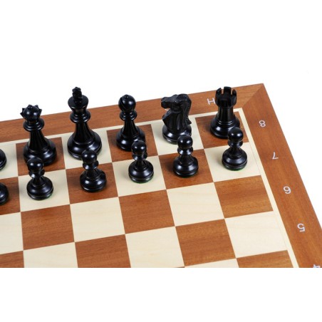 Jeu d'Echecs Staunton Deluxe Black - Ensemble Complet