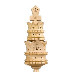 Pièces d'Echecs Lotus Carved Padouk - Taille 5.5