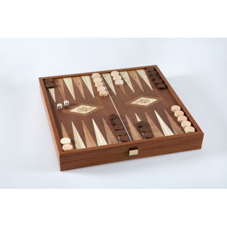 Echecs & Backgammon Coffret Classique 27cm - Simili Bois