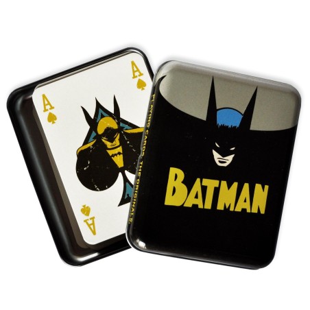 Cartes à jouer DC Comics Batman Boite Metal Vintage