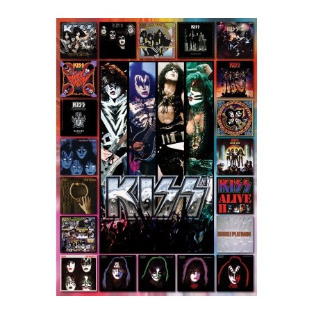 Puzzle 1000 pièces - Kiss The Albums