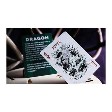 Cartes à Bicycle Dragon vert