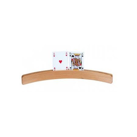 Porte cartes bois courbe 50 cm