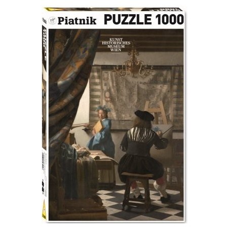 Puzzle 1000 pièces - Atelier de l'artiste de Vermeer