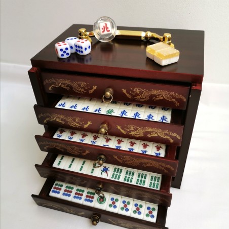 Mahjong Coffret Tradition Mini - Bois et Acrylic