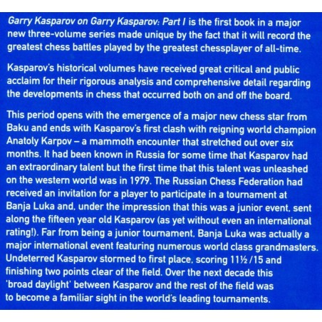 Garry Kasparov on Garry Kasparov, Part 1 (couverture souple)