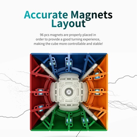 Cube 4x4 Aosu WR M - Magnétique Stickerless Moyu