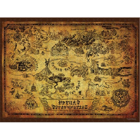 Puzzle 550 pièces - The Legend of Zelda Collector's Puzzle Hyrule Map