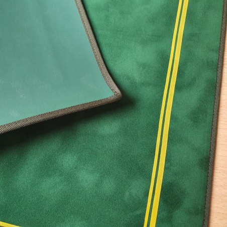 Tapis de cartes deluxe Suédine 70x50cm Vert Galoné