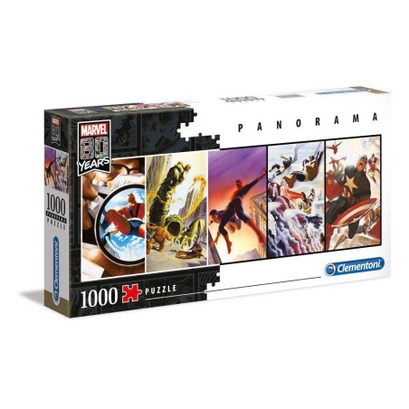 Puzzle 1000 pièces - Marvel 80th Anniversary Characters - Panorama