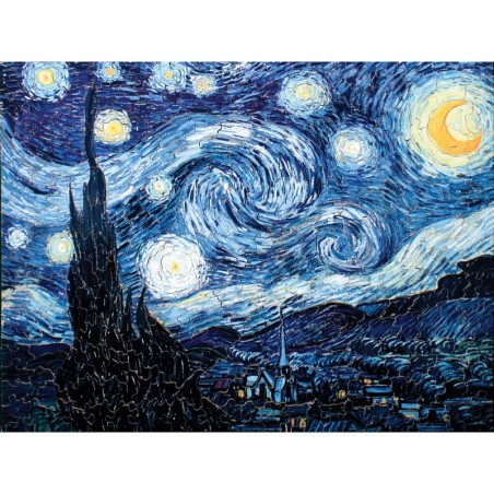 Puzzle 80 pièces - Nuit étoilée VAN GOGH