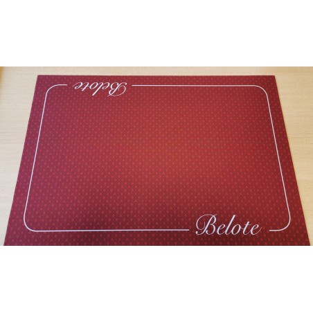 Tapis de Belote Excellence Bordeaux (40 x 60 cm)