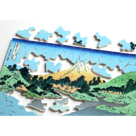 Puzzle 80 pièces - Reflet du Mont Fuji d'Hokusai