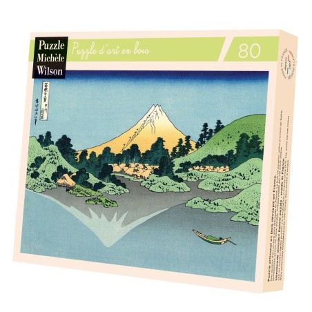 Puzzle 80 pièces - Reflet du Mont Fuji d'Hokusai