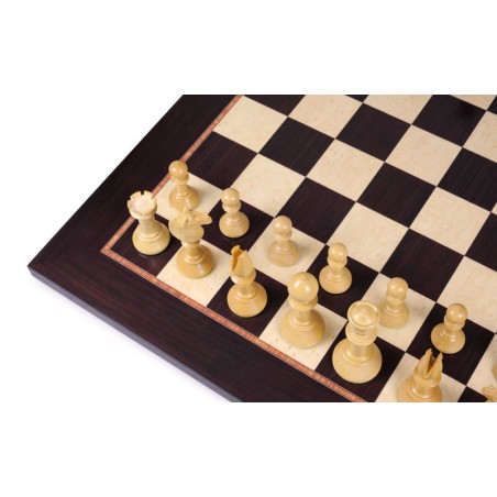 Jeu d'Echecs Northern Upright Black - Ensemble Complet