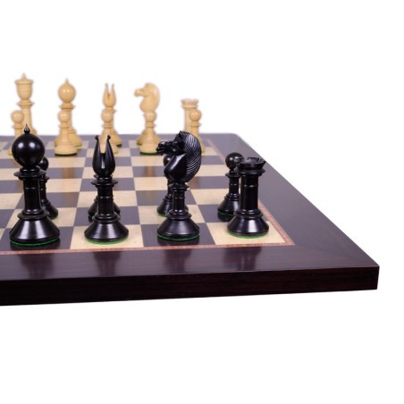 Jeu d'Echecs Northern Upright Black - Ensemble Complet