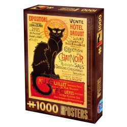 Puzzle 1000 pièces - Chat noir