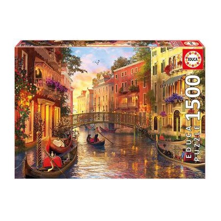 Puzzle 1500 pièces - Coucher de Soleil à Venise