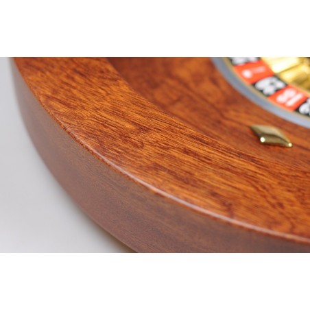 Roulette de luxe en bois d'acajou 45 cm