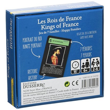 Cartes à jouer Les Rois de France