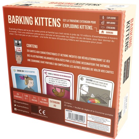 Exploding Kittens - Extension : Barking Kittens