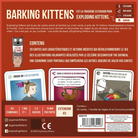 Exploding Kittens - Extension : Barking Kittens