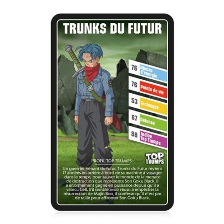 Cartes Bataille Dragon Ball Super - Top Trumps