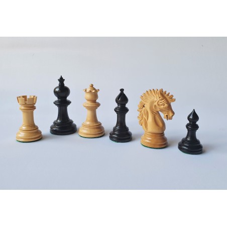 Pièces d'Echecs Camelot Ebène - Taille 4.5