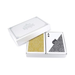 Cartes à jouer Copag Unique 100 % Plastique Poker - Black/Gold