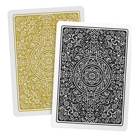 Cartes à jouer Copag Unique 100 % Plastique Poker - Black/Gold