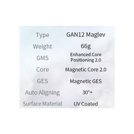 Cube 3x3 Gan12 Maglev UV - Magnétique