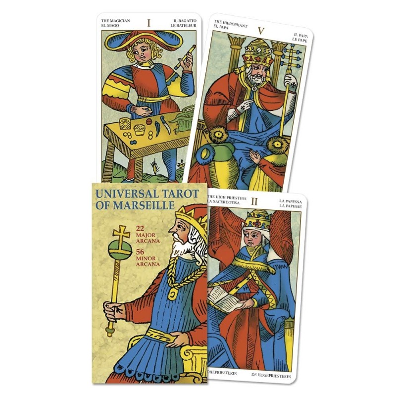 Tarot de Marseille - Claude Burdel - Jeu de 78 Cartes Divinatoires