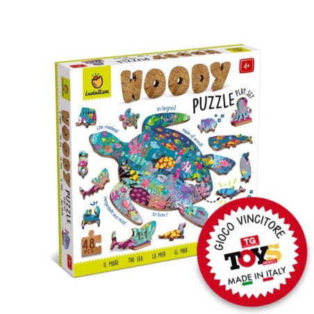 Puzzle 48 Pièces en Bois - Woody Puzzle : Océan