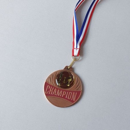 Médaille Echecs Champions 50mm - Or, Argent Bronze