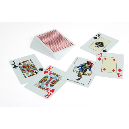 Cartes Copag 100% Plastique Rouge - Poker Jumbo Index