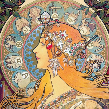 Puzzle en Bois 30 Pièces - Cuzzle Zodiac de Mucha