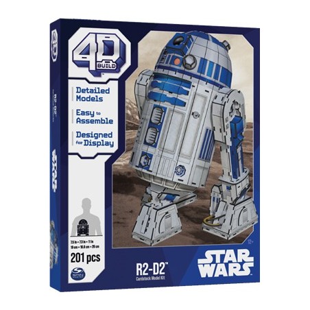 Puzzle 201 pièces - 4D Build R2D2 Star Wars