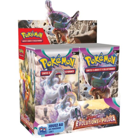 Display Boosters JCC Pokémon : Evolutions à Paldea (Ecarlate et Violet)