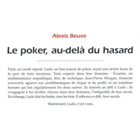 BEUVE - Le poker, au-delà du hasard