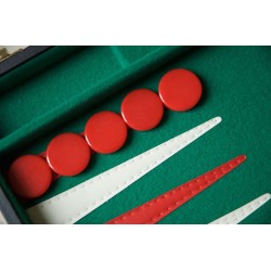 Backgammon Vert-Rouge 38cm