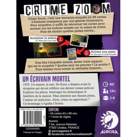 Crime Zoom : Un Ecrivain Mortel