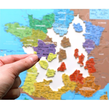 Puzzle 100 pièces - Carte De France Département,