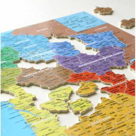 Puzzle 100 pièces - Carte De France Département,