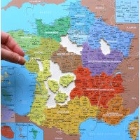 Puzzle 100 pièces - Carte De France Département,