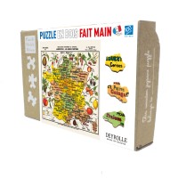 Puzzle 100 pièces - Carte De France Des Fruits, Deyrolle