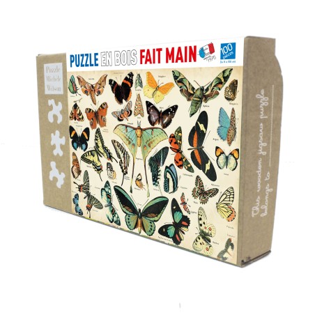 Puzzle 100 pièces - Papillons, Millot (D'Apres)