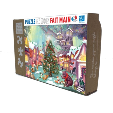 Puzzle 100 pièces - Veille De Noel, Machado