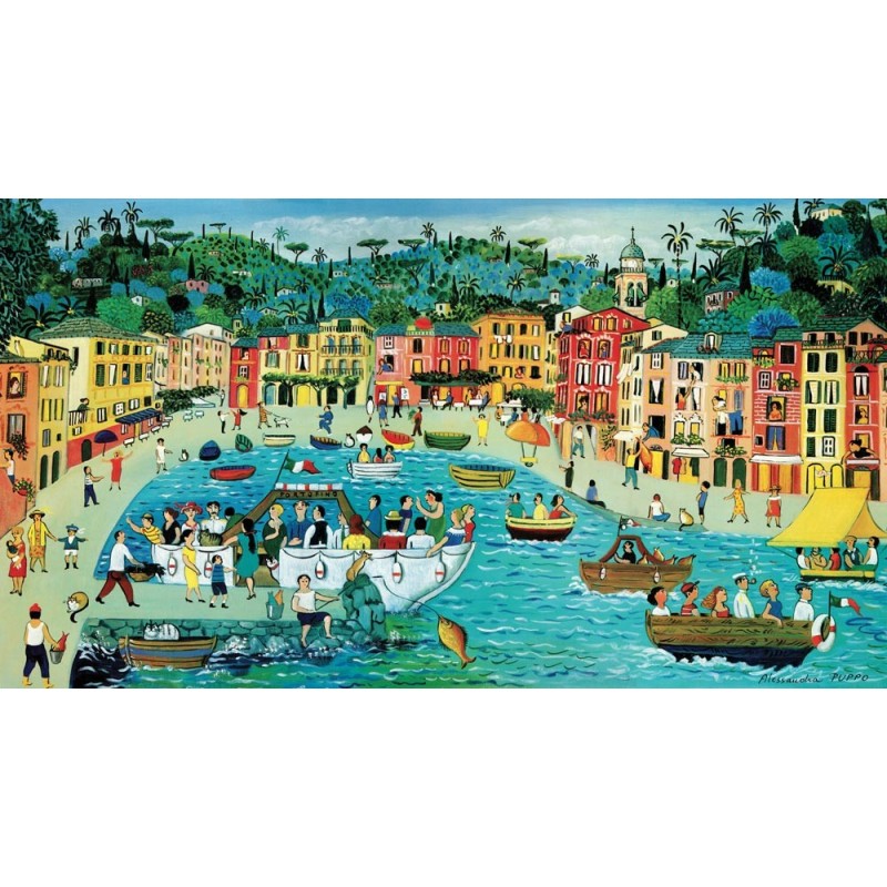 Puzzle 1000 pièces - L'Embarcadère A Portofino Hc, Puppo