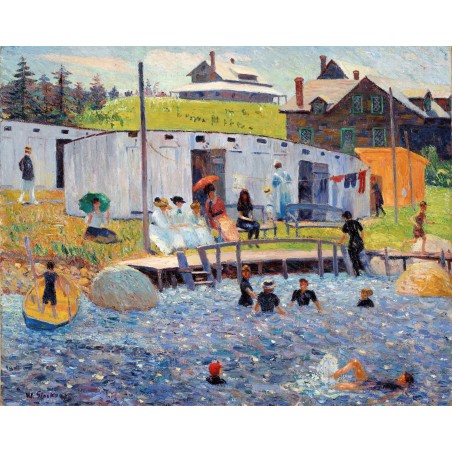 Puzzle 1000 pièces - L'Heure De La Baignade, Glackens