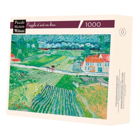 Puzzle 1000 pièces - Paysage D'Auvers, Van Gogh